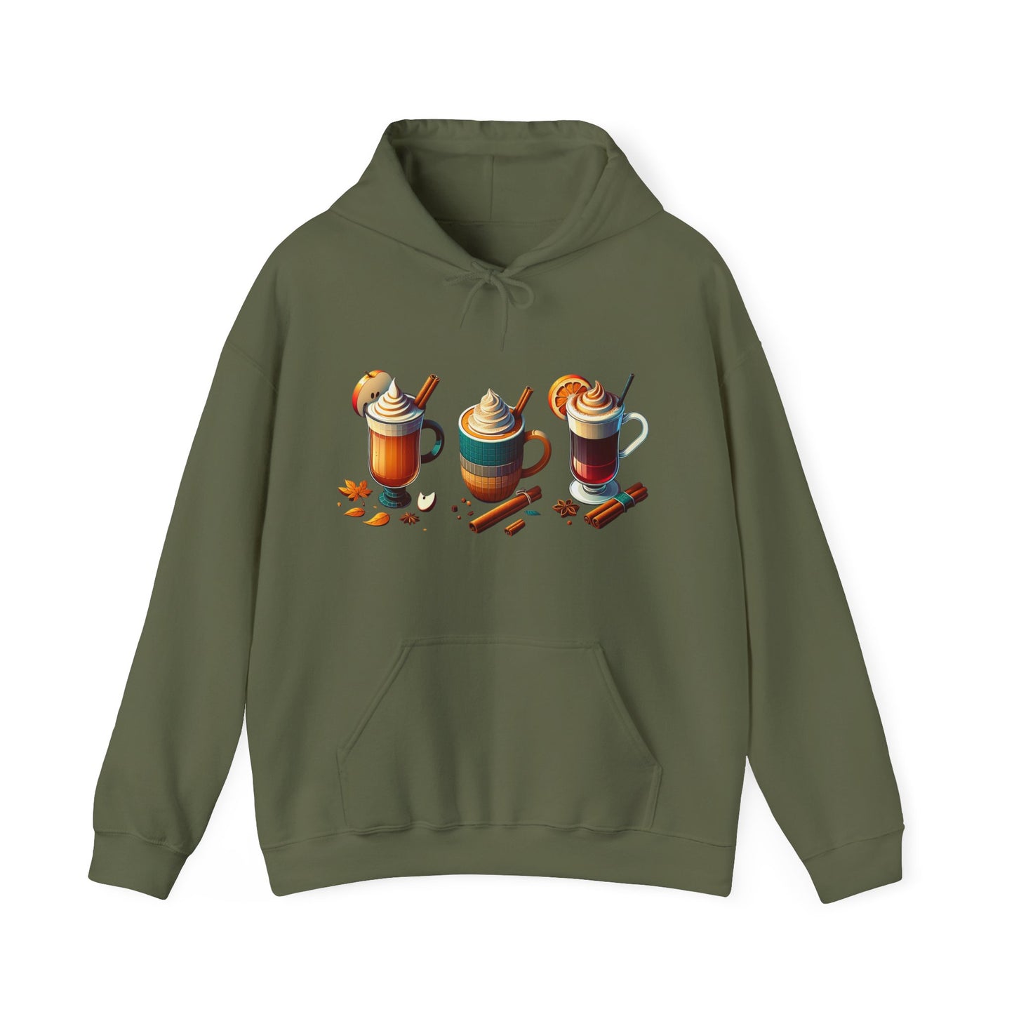 Fall Themed Drinks Graphic Hoodie