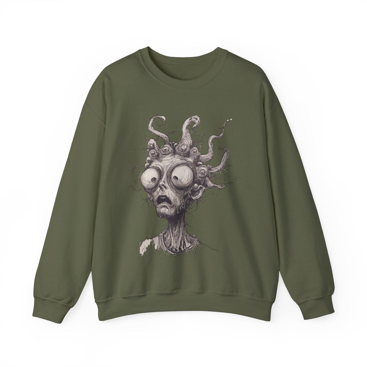 Creepy Weird Face Sweatshirt
