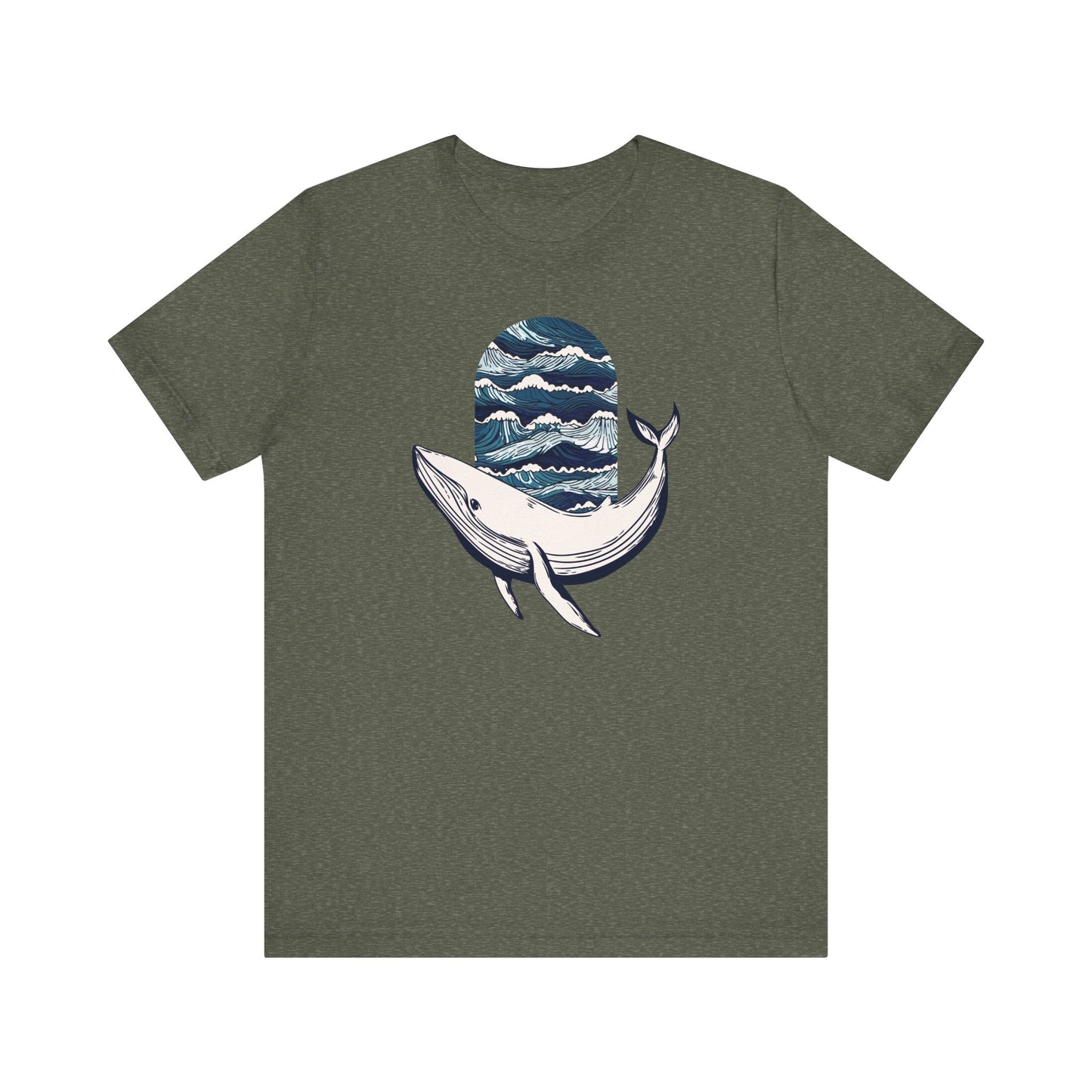 Ocean Waves Whale T-shirt