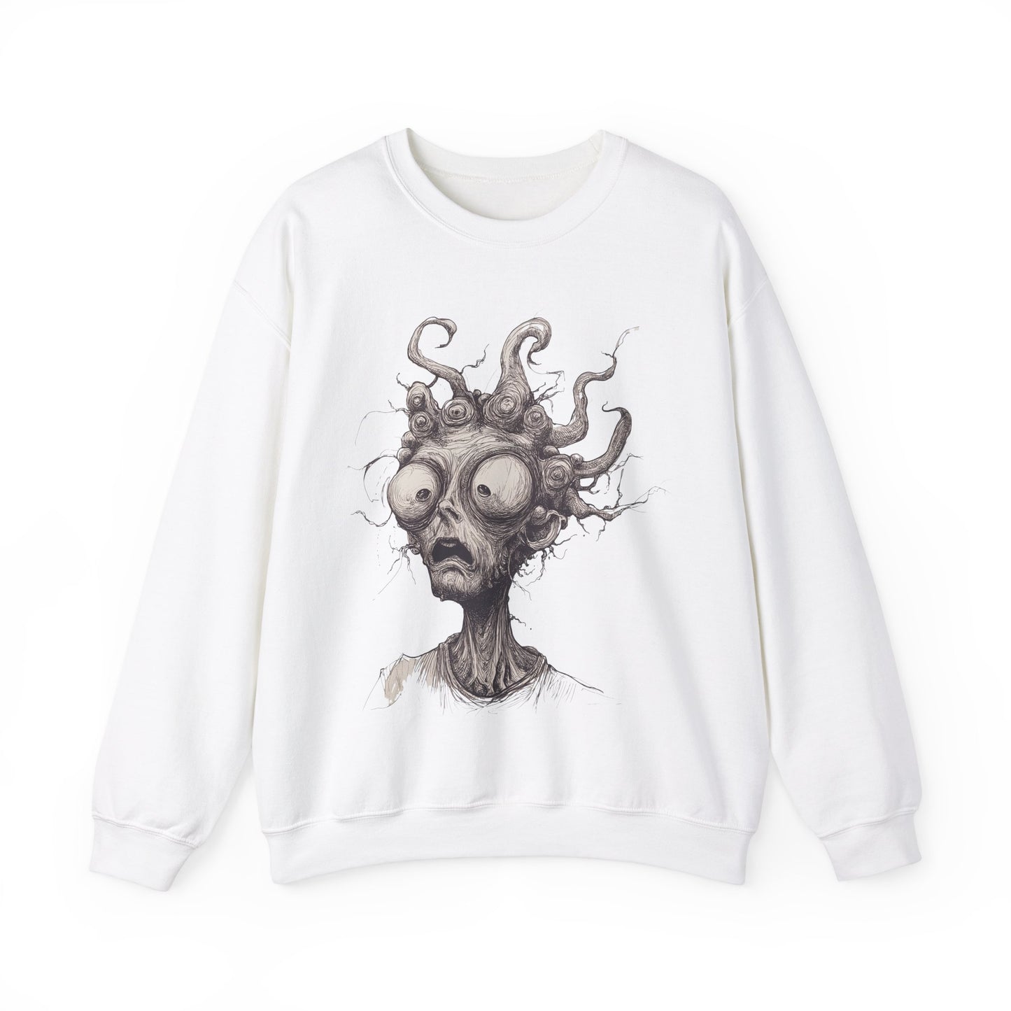 Creepy Weird Face Sweatshirt