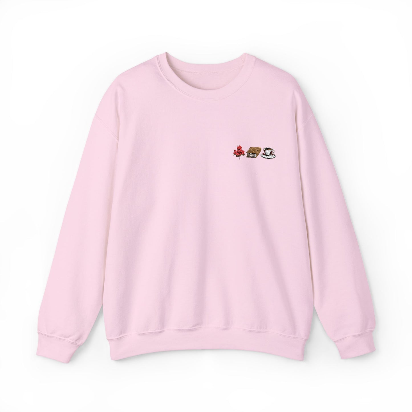 Embroidered Book & Coffee Fall Viibes Sweatshirt