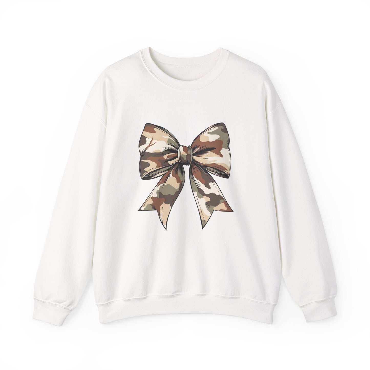 Camouflage Coquette Bow Sweatshirt