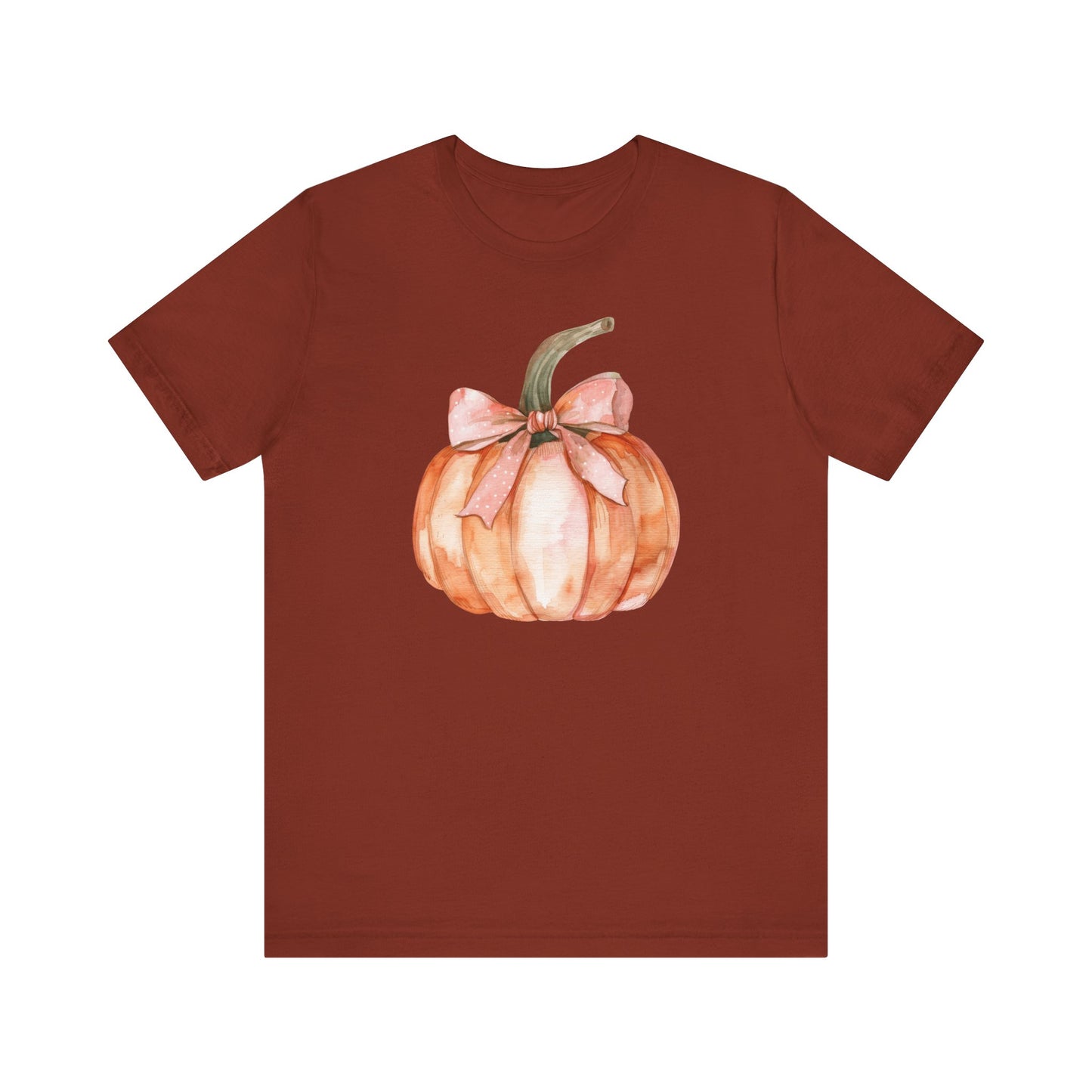 Fall Pumpkin Coquette Bow T-shirt