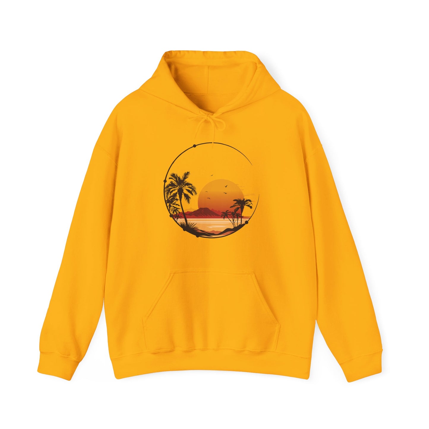 Retro Sunset Tropical Hoodie