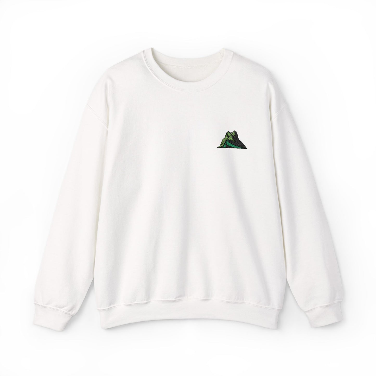 Embroidered Green Mountain Minimalist Sweatshirt