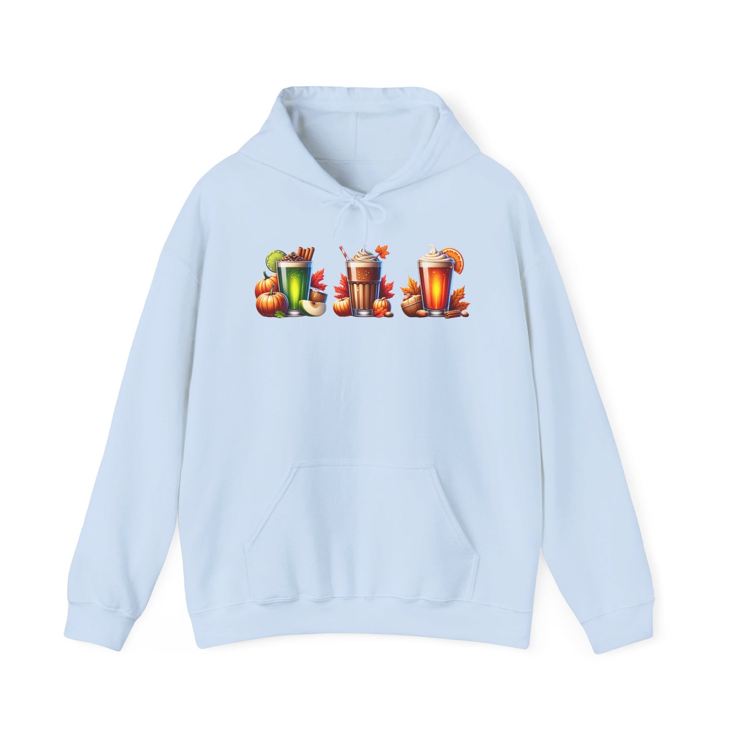 Fall Themed Drinks Graphic Hoodie