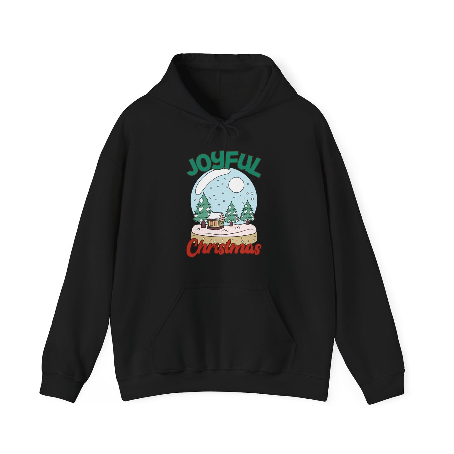 Joyful Christmas Snow Globe Graphic Hoodie
