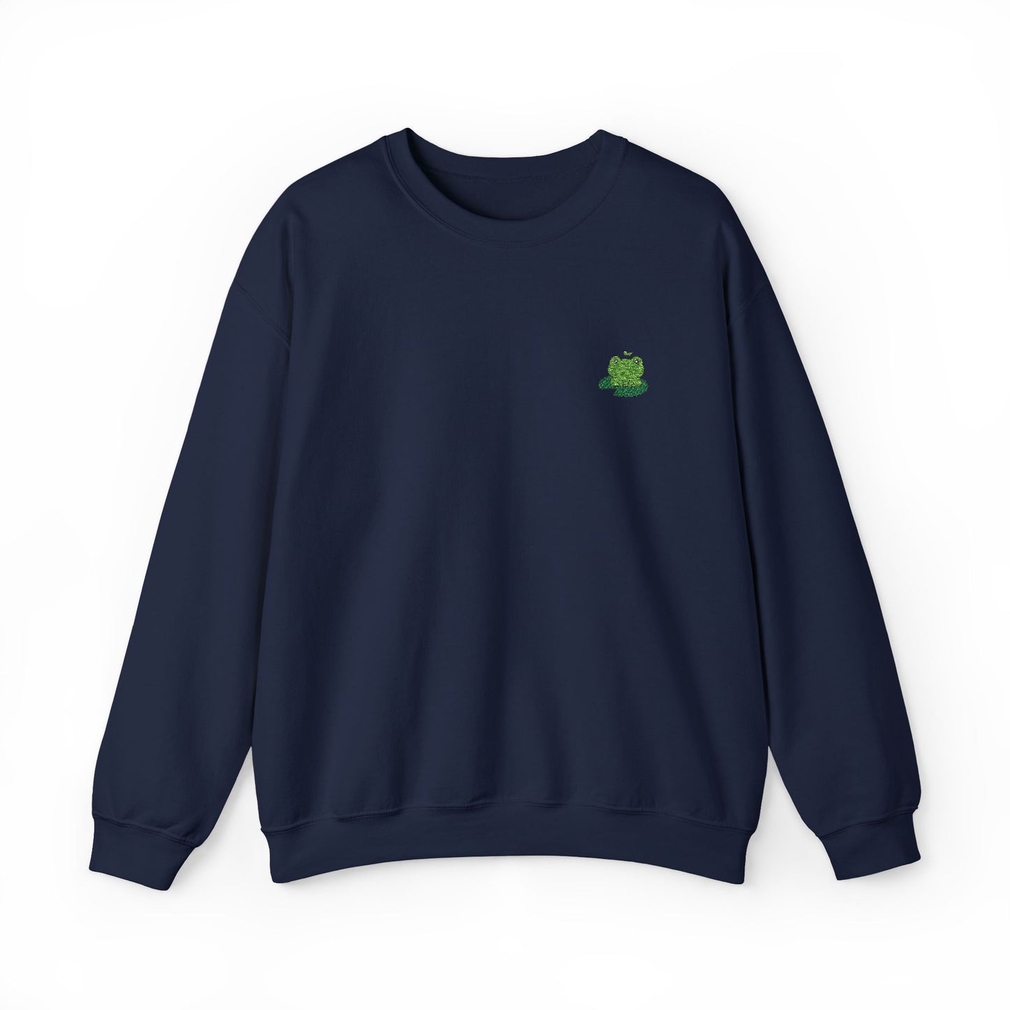 Embroidered Cute Frog Sweatshirt