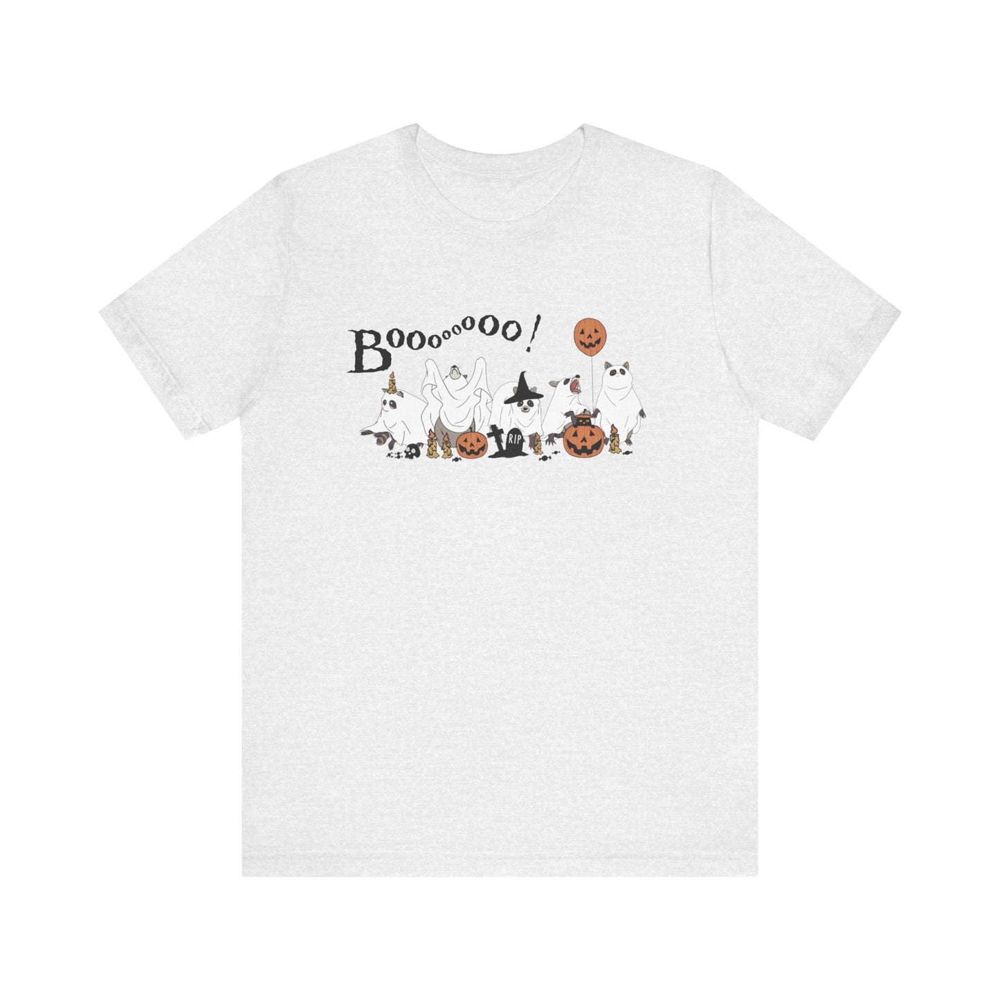 Raccoon Ghost Halloween Boo T-shirt