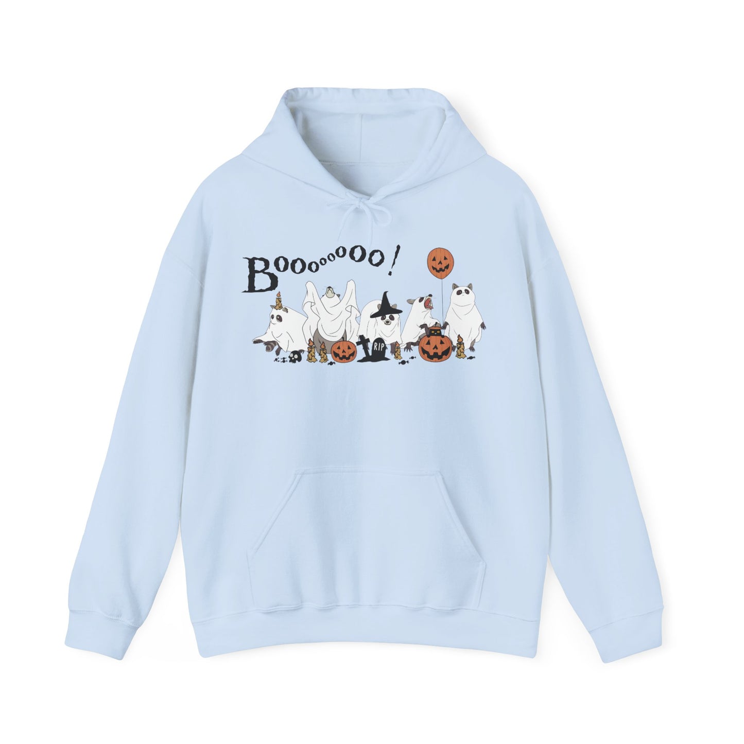 Raccoon Ghosts Halloween Hoodie