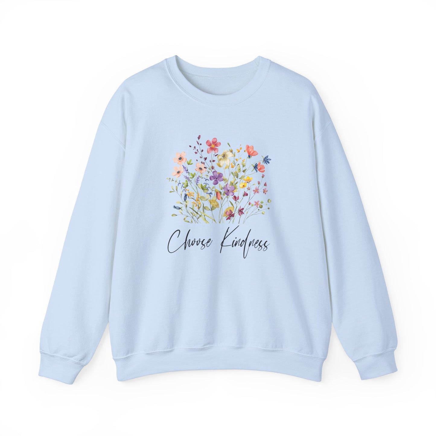 Choose Kindness Wildflowers Graphic Sweatshirt