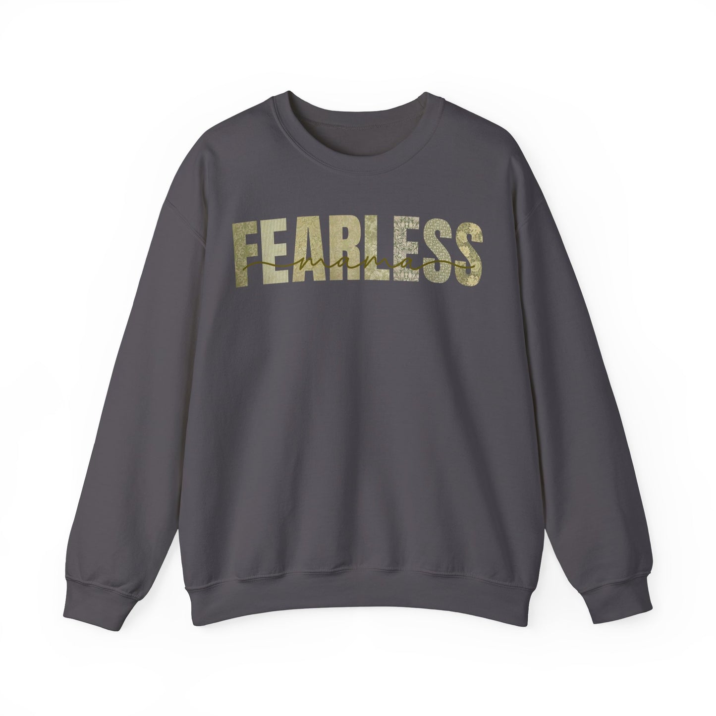 Fearless Mama Green Patterns Sweatshirt