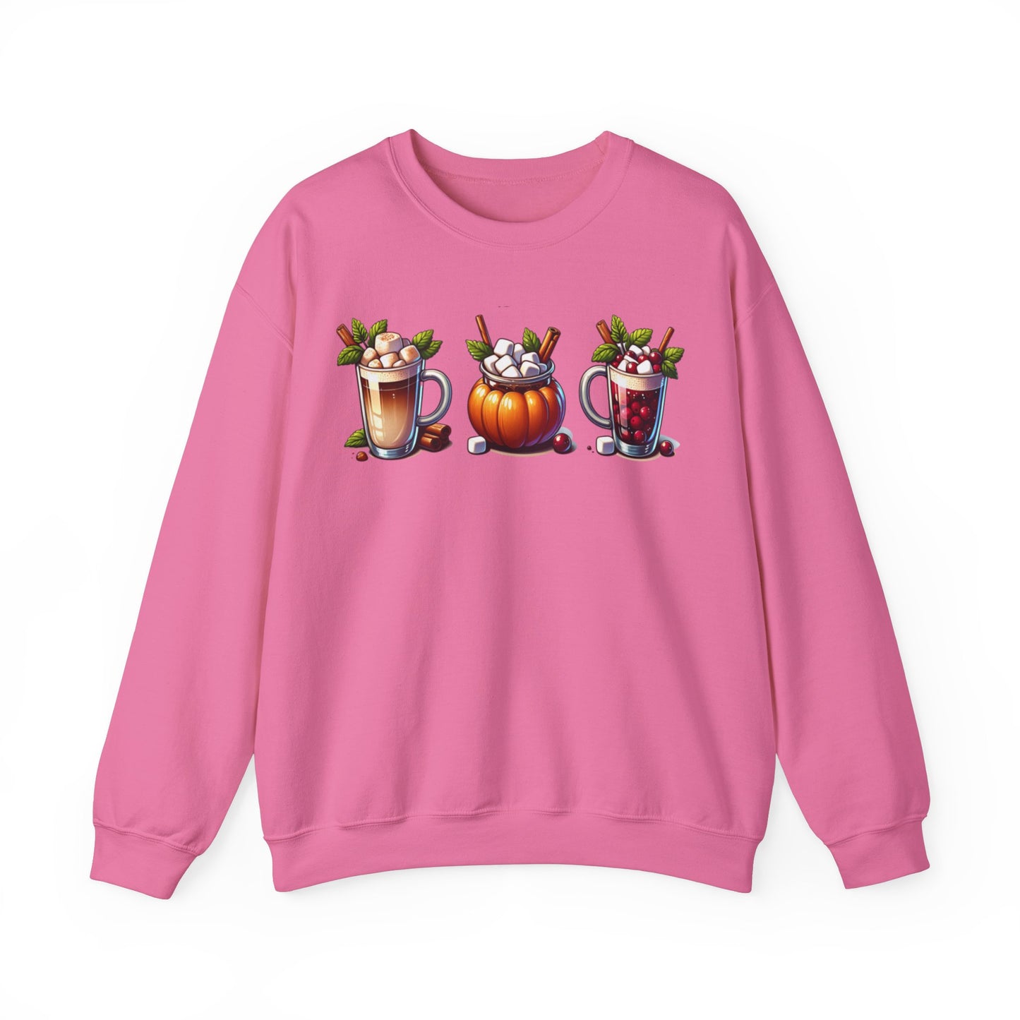 Fall Themed Drinks Graphic Sweatshirt