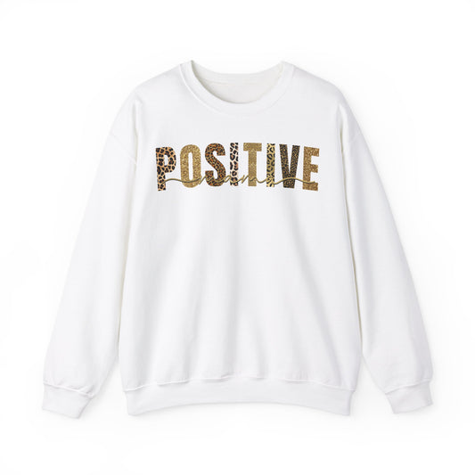 Positive Mama Glitter Leopard Patterns Sweatshirt