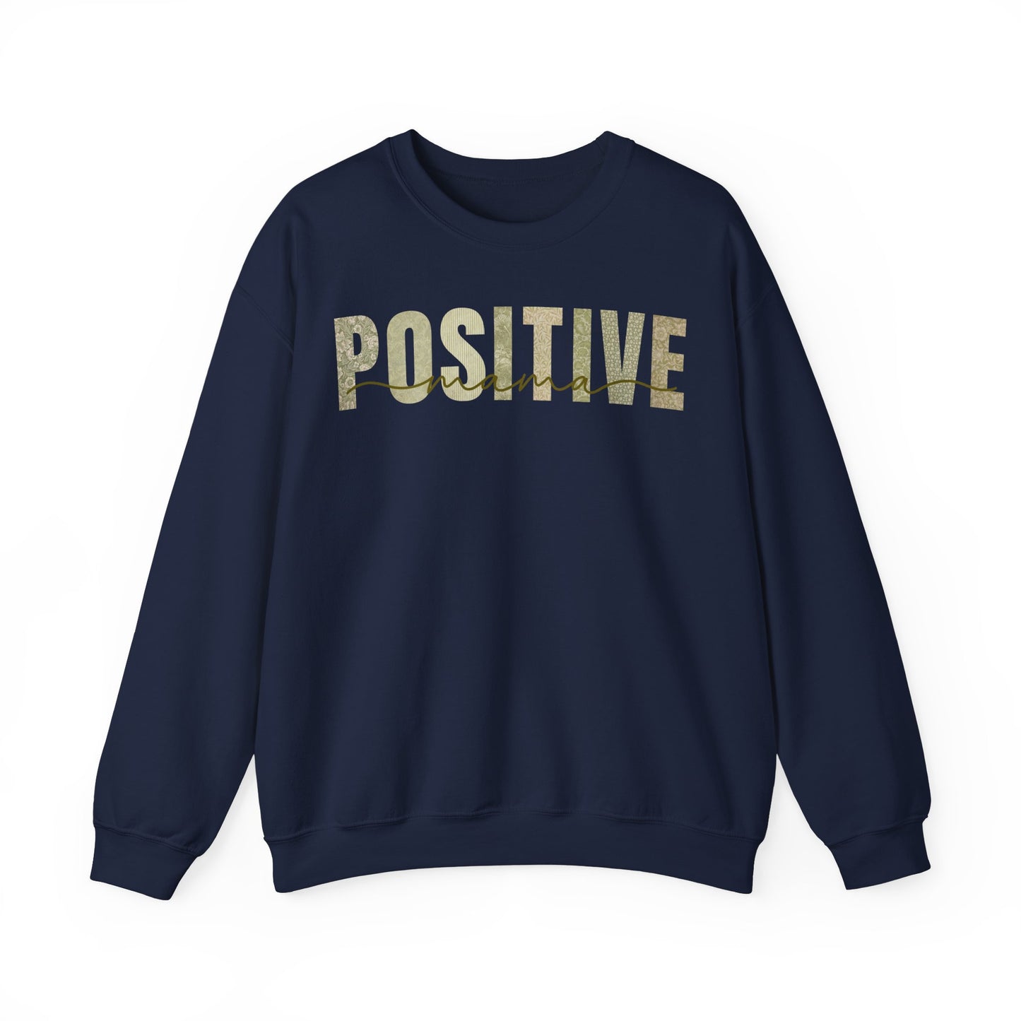 Positive Mama Green Patterns Sweatshirt