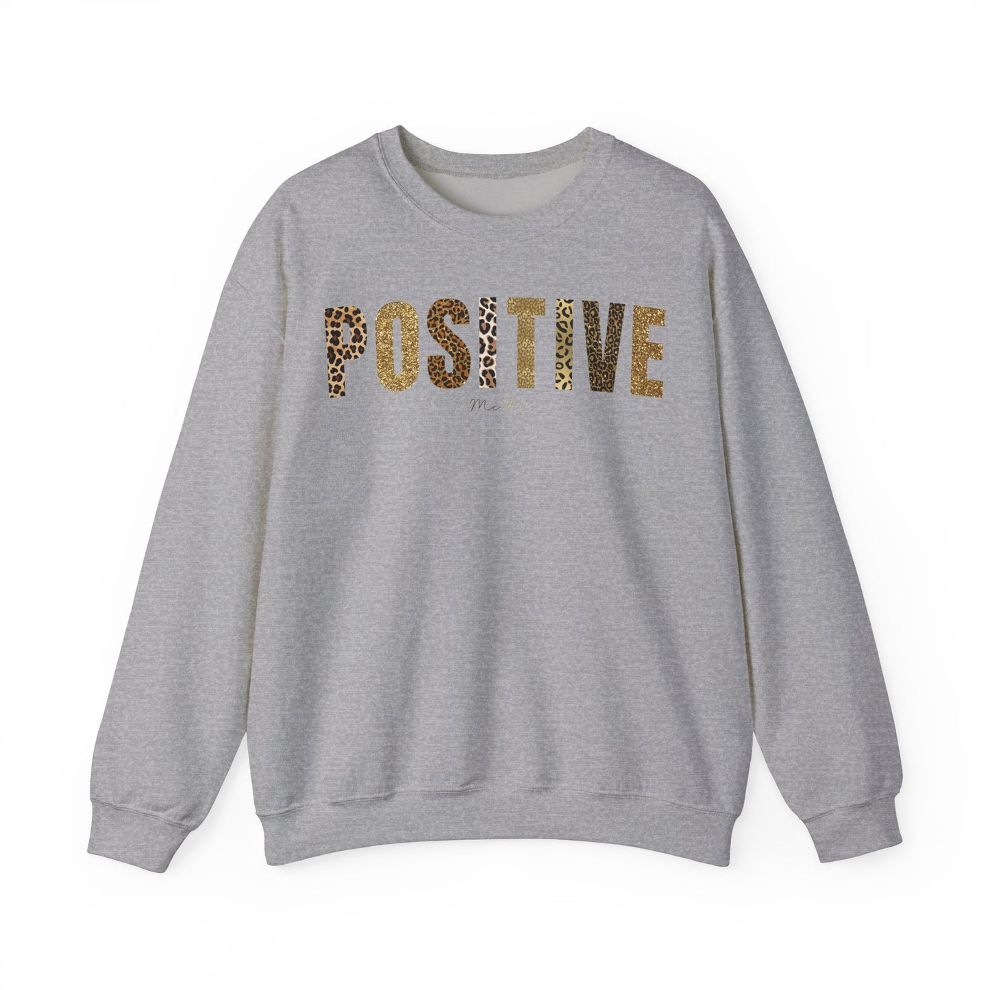 Positive Me 24:7 Glitter Leopard Patterns Sweatshirt