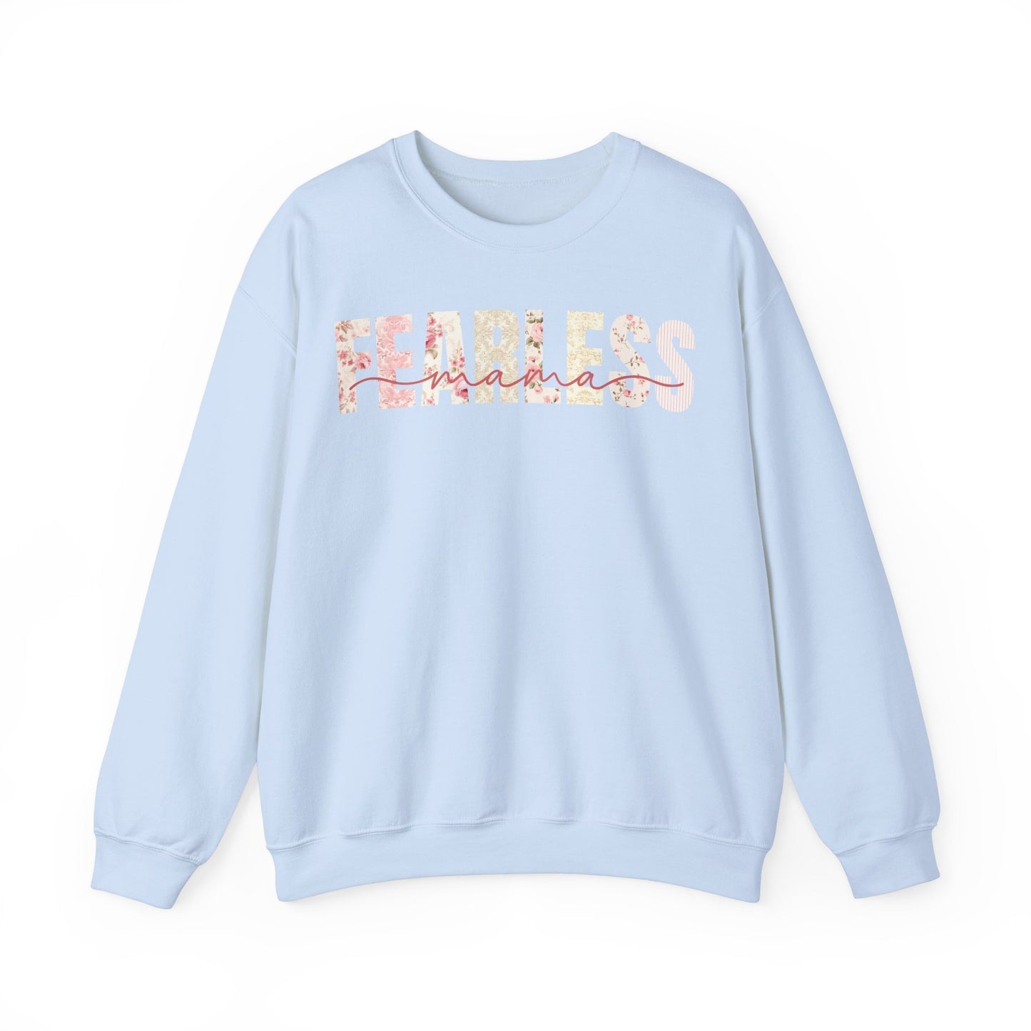 Fearless Mama Pink Floral Patterns Sweatshirt