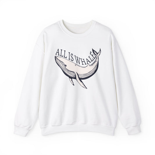 All is Whale Playful Whale Graphic Sweatshirt