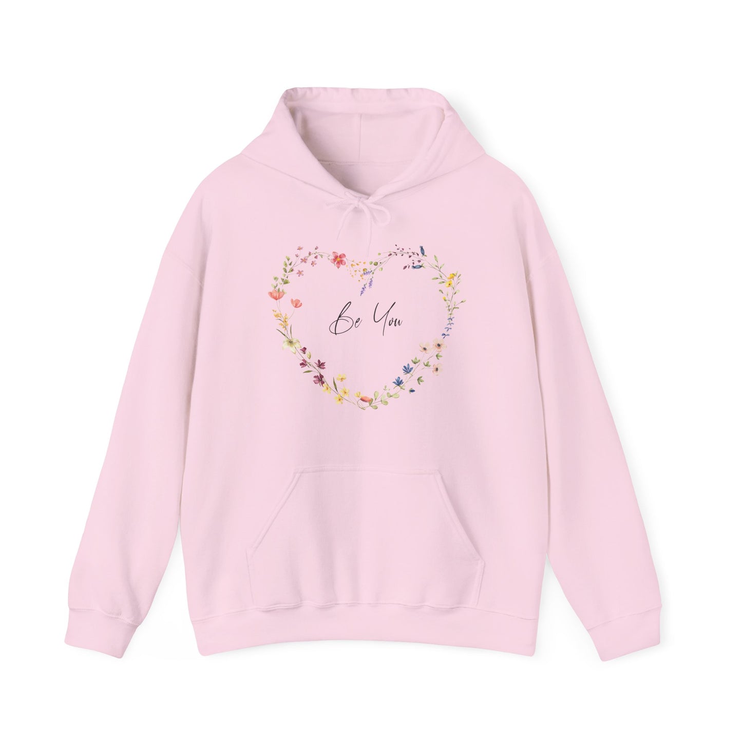 Be You Wildflowers In Heart Shape Hoodie