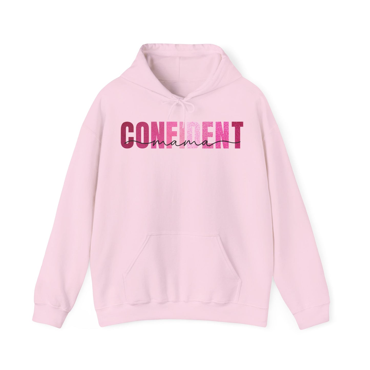 Confident Mama Glitter Pink Patterns Hoodie