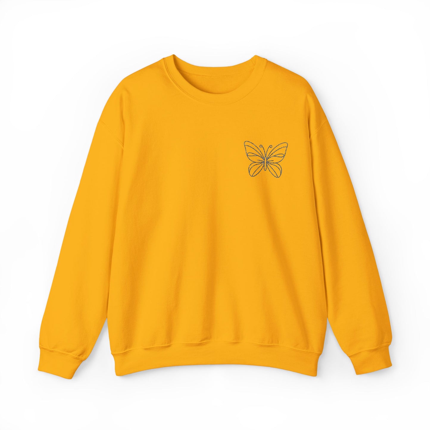 Embroidered Minimalist Butterfly Sweatshirt