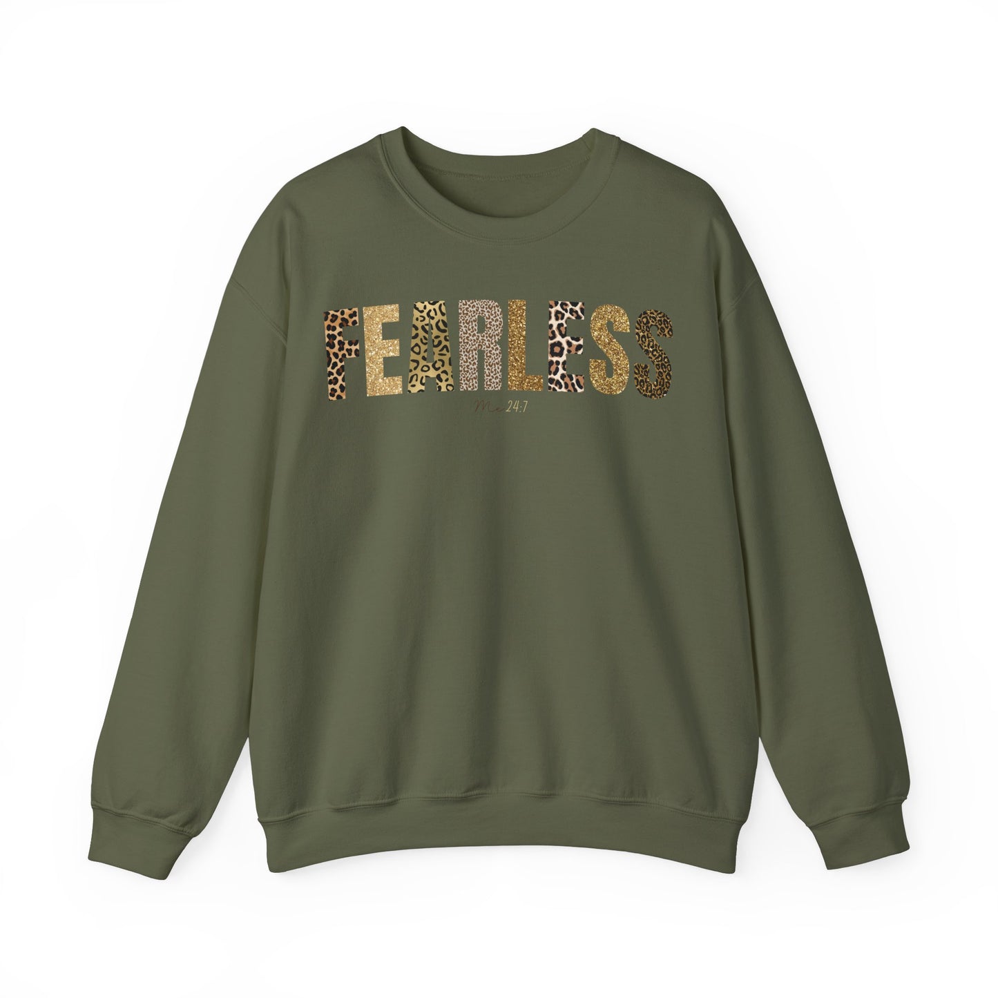 Fearless Me 24:7 Leopard Pattern Sweatshirt