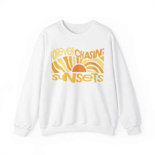 Forever Chasing Sunsets Groovy Sweatshirt