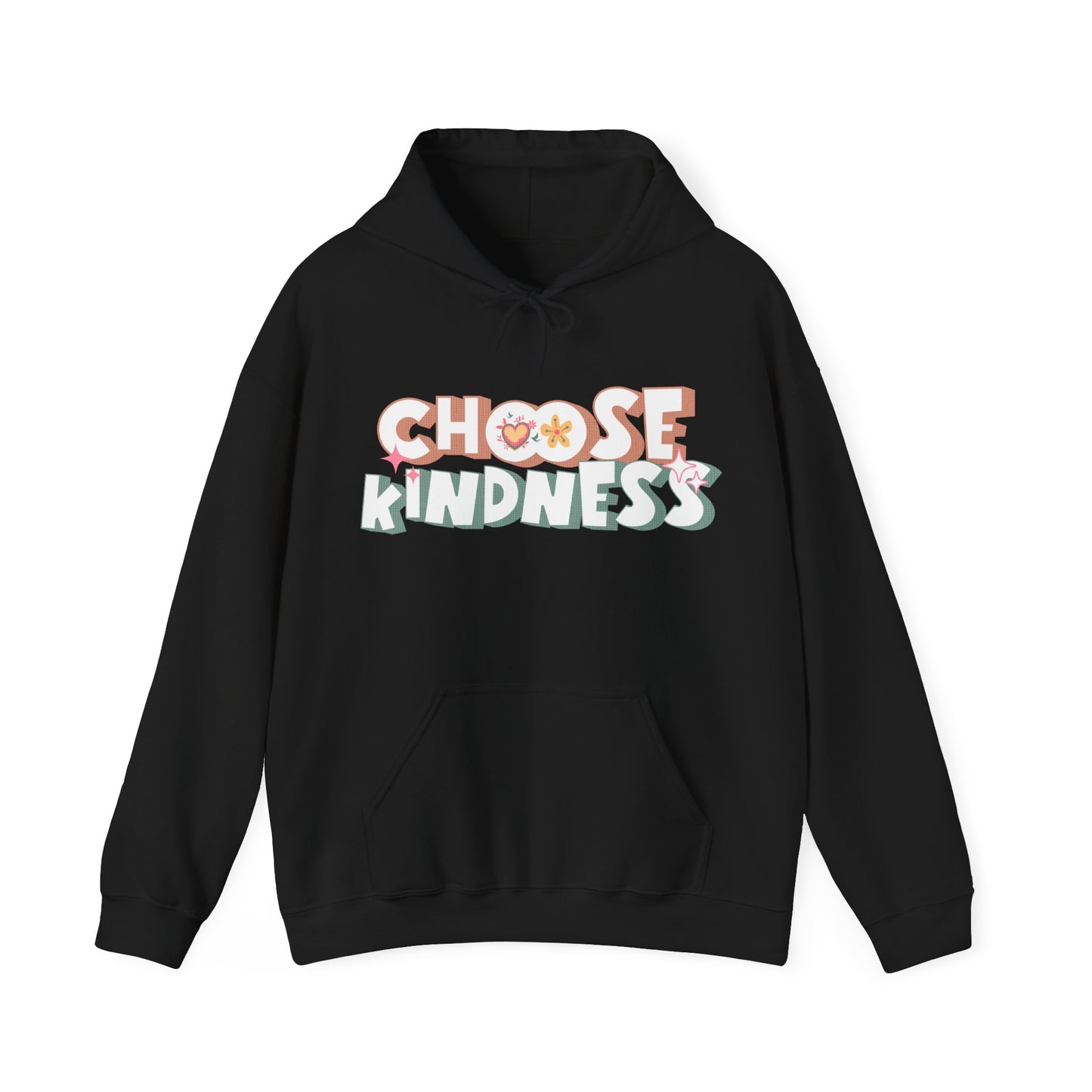 Choose Kindness Groovy and Cute Graphic Hoodie