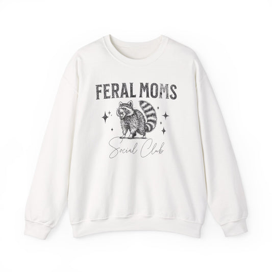 Feral Moms Social Club Raccoon Sweatshirt