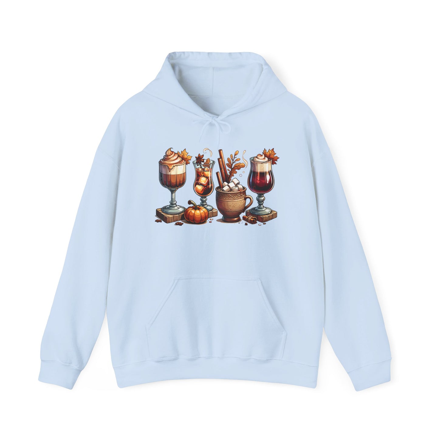 Fall Themed Drinks Graphic Hoodie