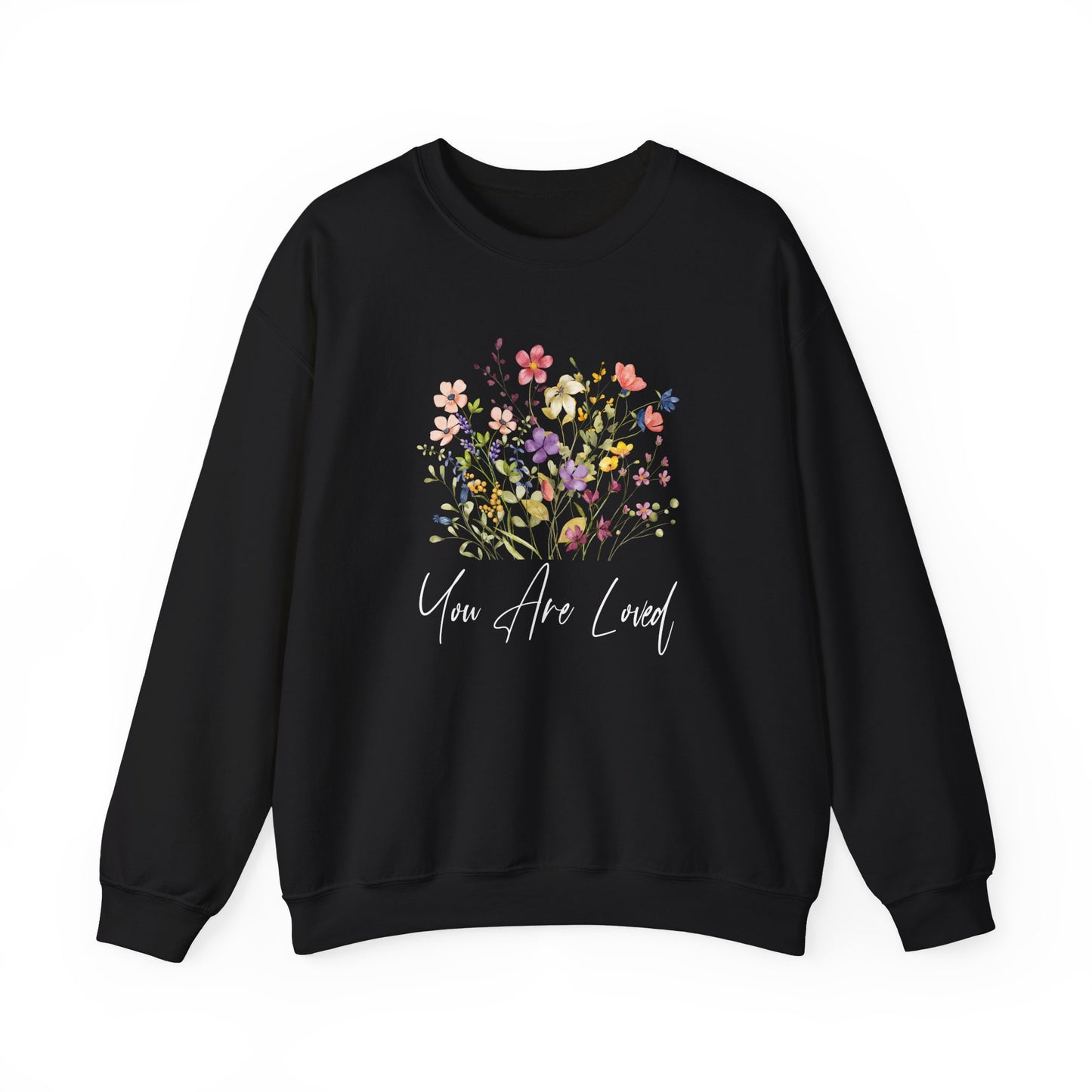 You Are Loved Wildflowers Graphic Sweatshirt