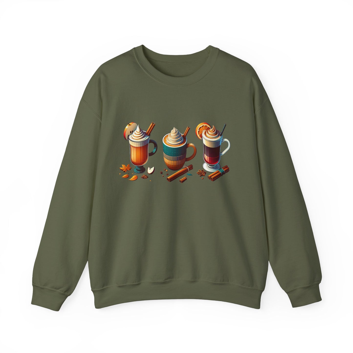 Fall Themed Drinks Graphic Sweatshirt