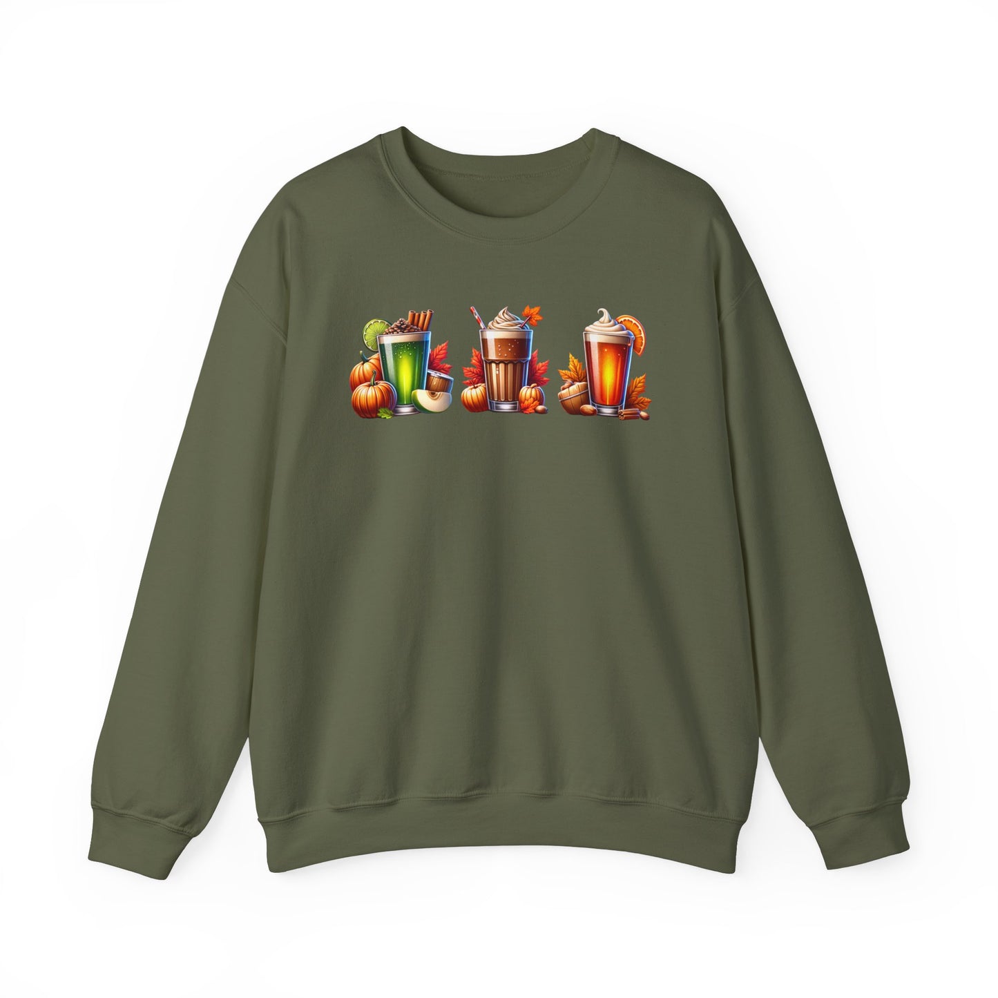 Fall Themed Drinks Graphic Sweatshirt