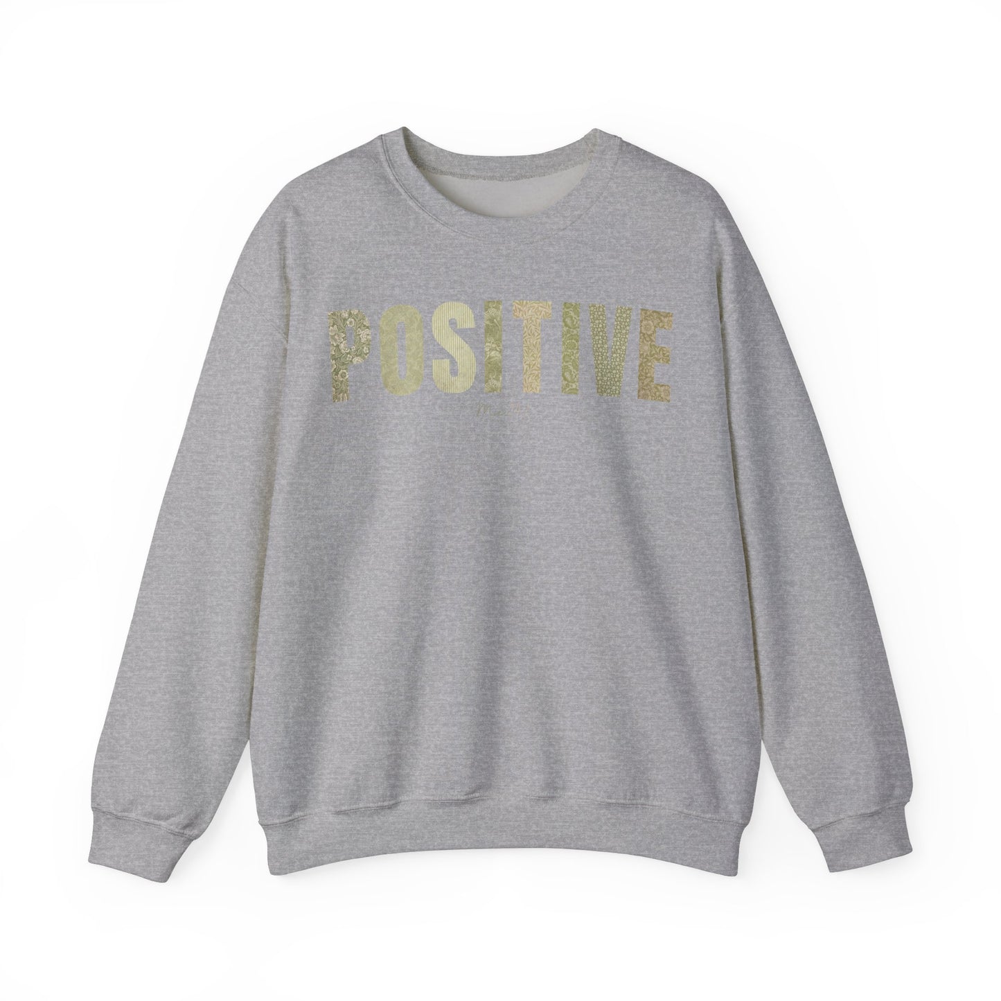 Positive Me 24:7 Green Patterns Sweatshirt