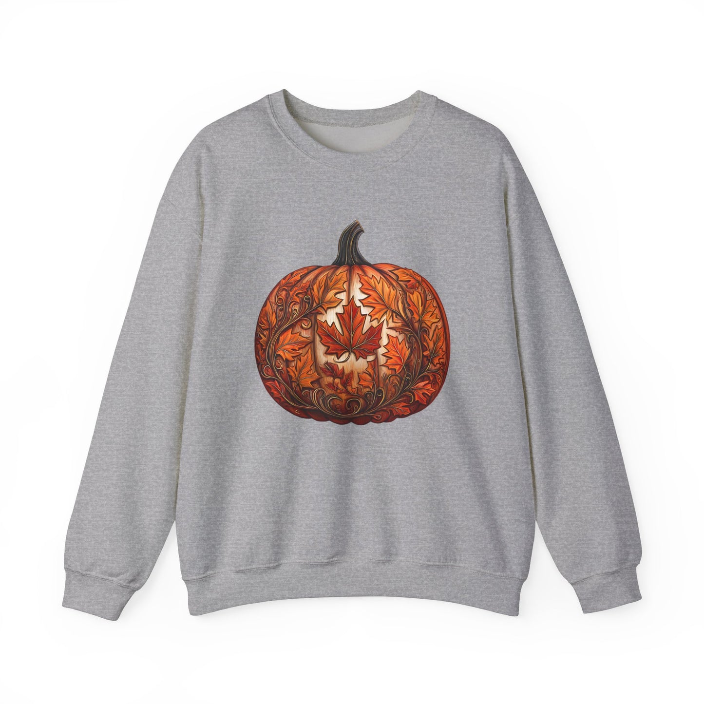 Pumpkin Made of Maple Leaves Sweatshirt