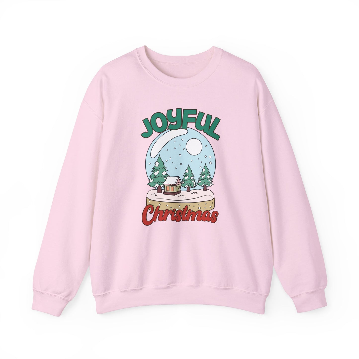 Joyful Christmas Snow Globe Graphic Sweatshirt