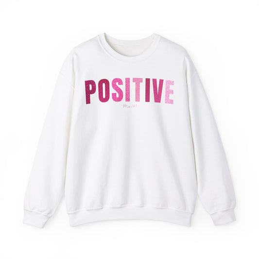 Positive Me 24:7 Glitter Pink Patterns Sweatshirt