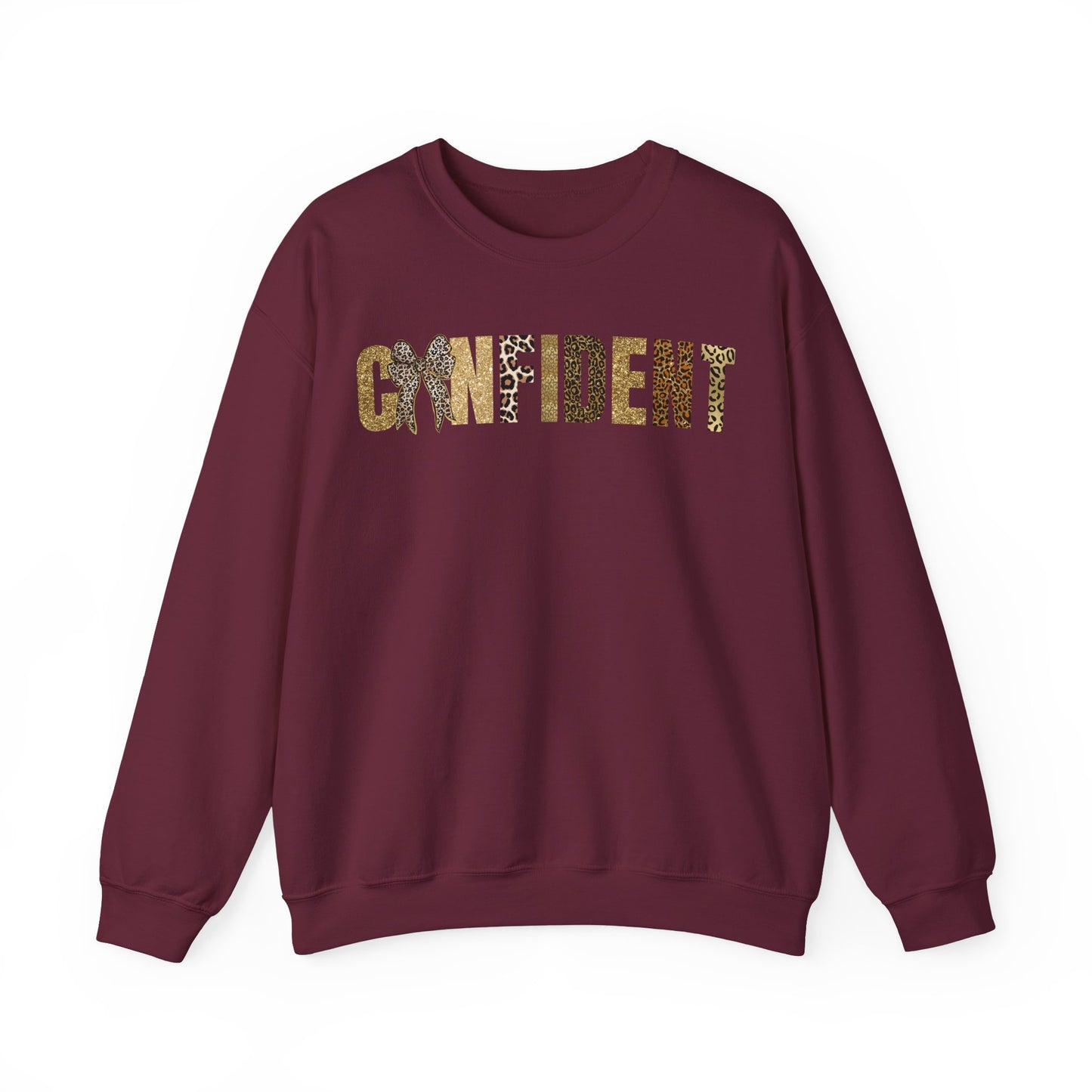 Confident Leopard Pattern Coquette Bow Sweatshirt