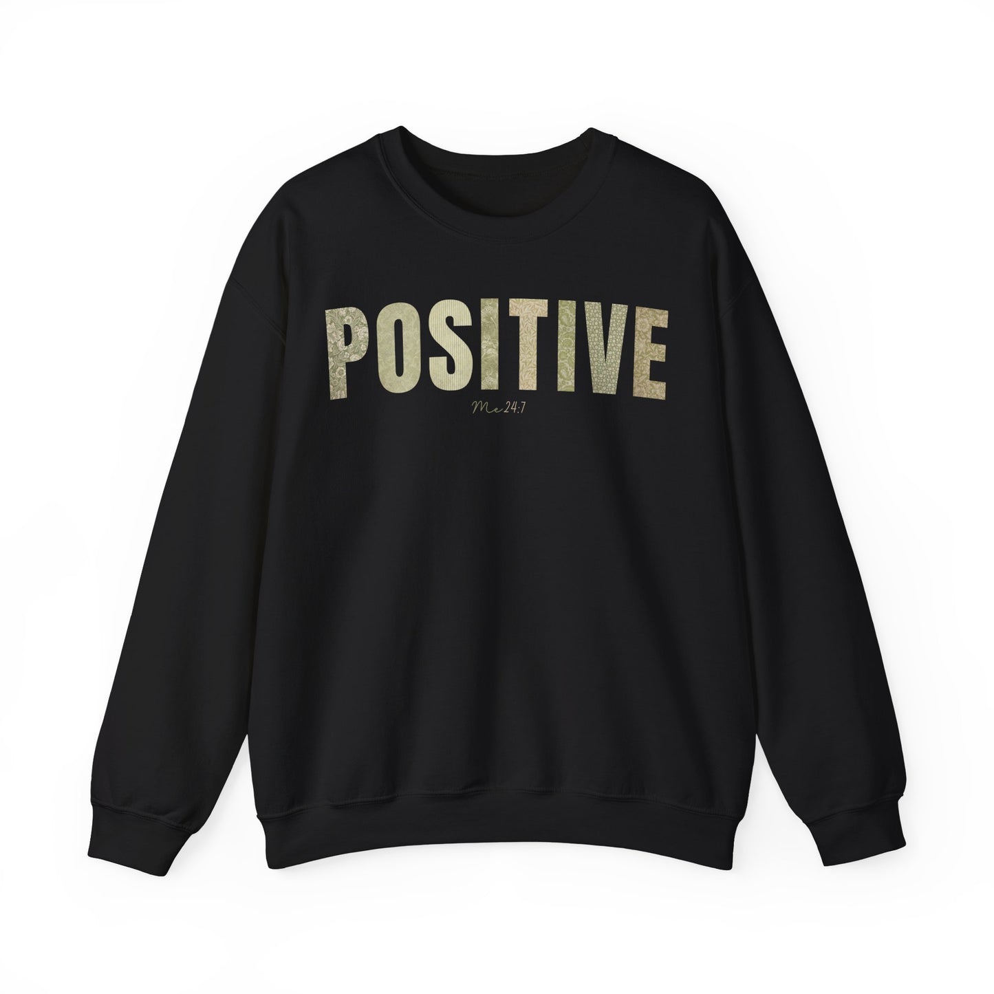 Positive Me 24:7 Green Patterns Sweatshirt