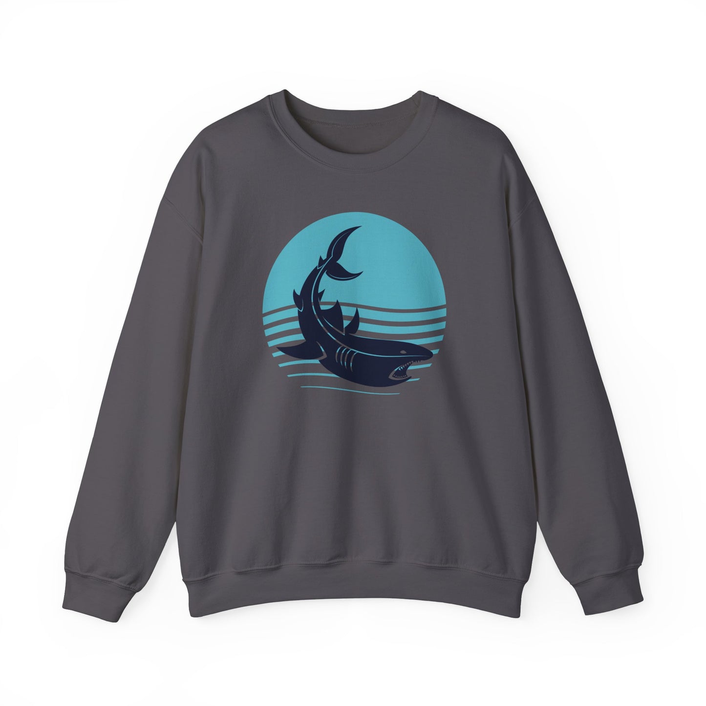 Shark and Waves Graphic Sweatshirt