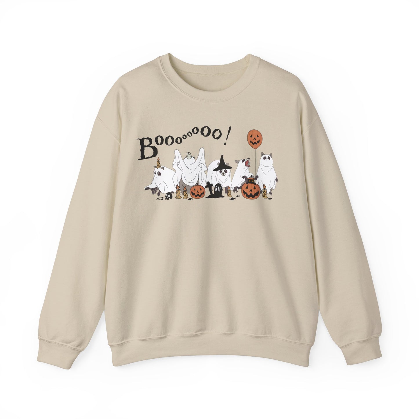 Raccoon Ghosts Halloween Sweatshirt