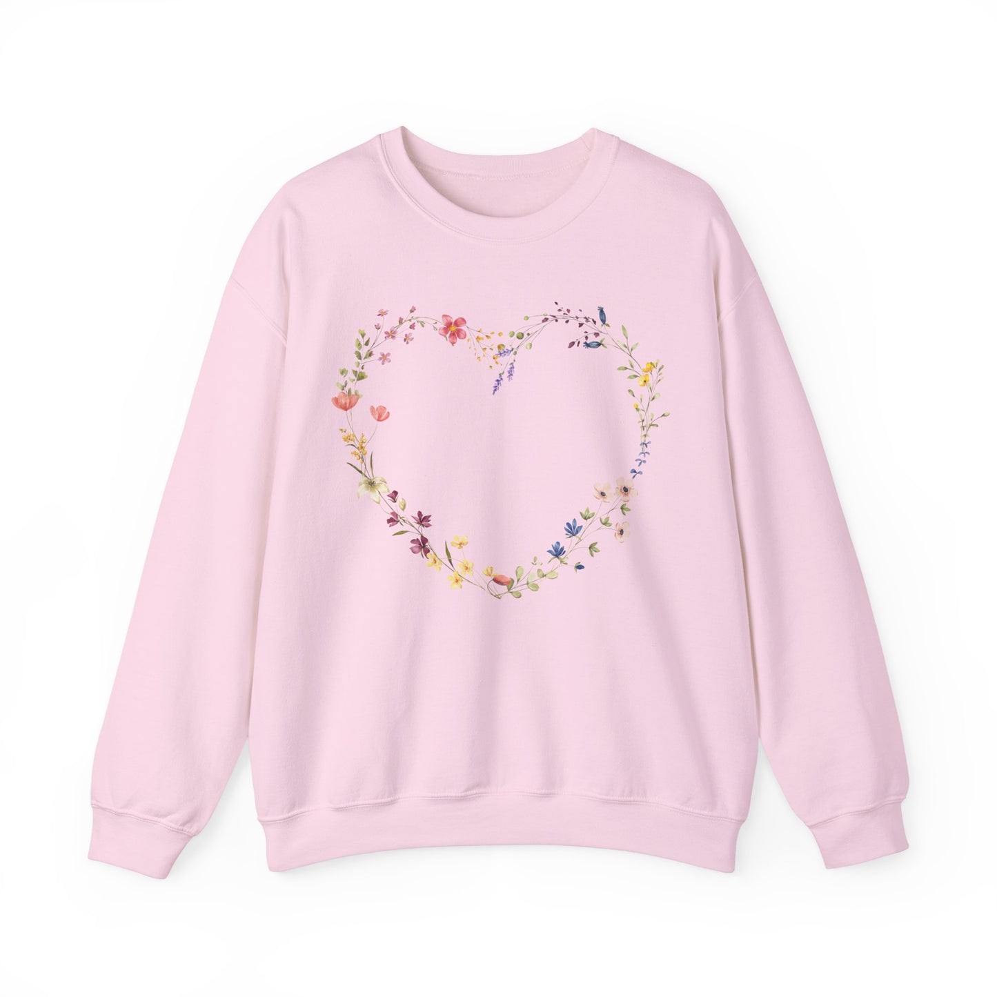 Wildflowers In Heart Shape Sweatshirt