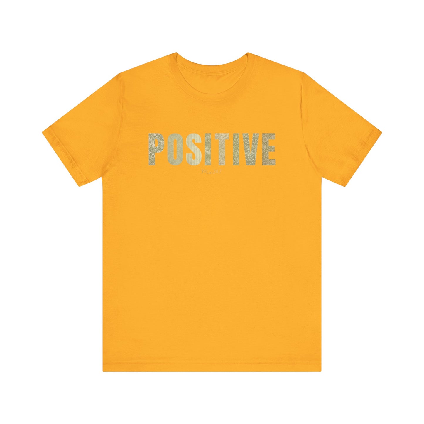 Positive Me 24:7 T-shirt With Green Patterns