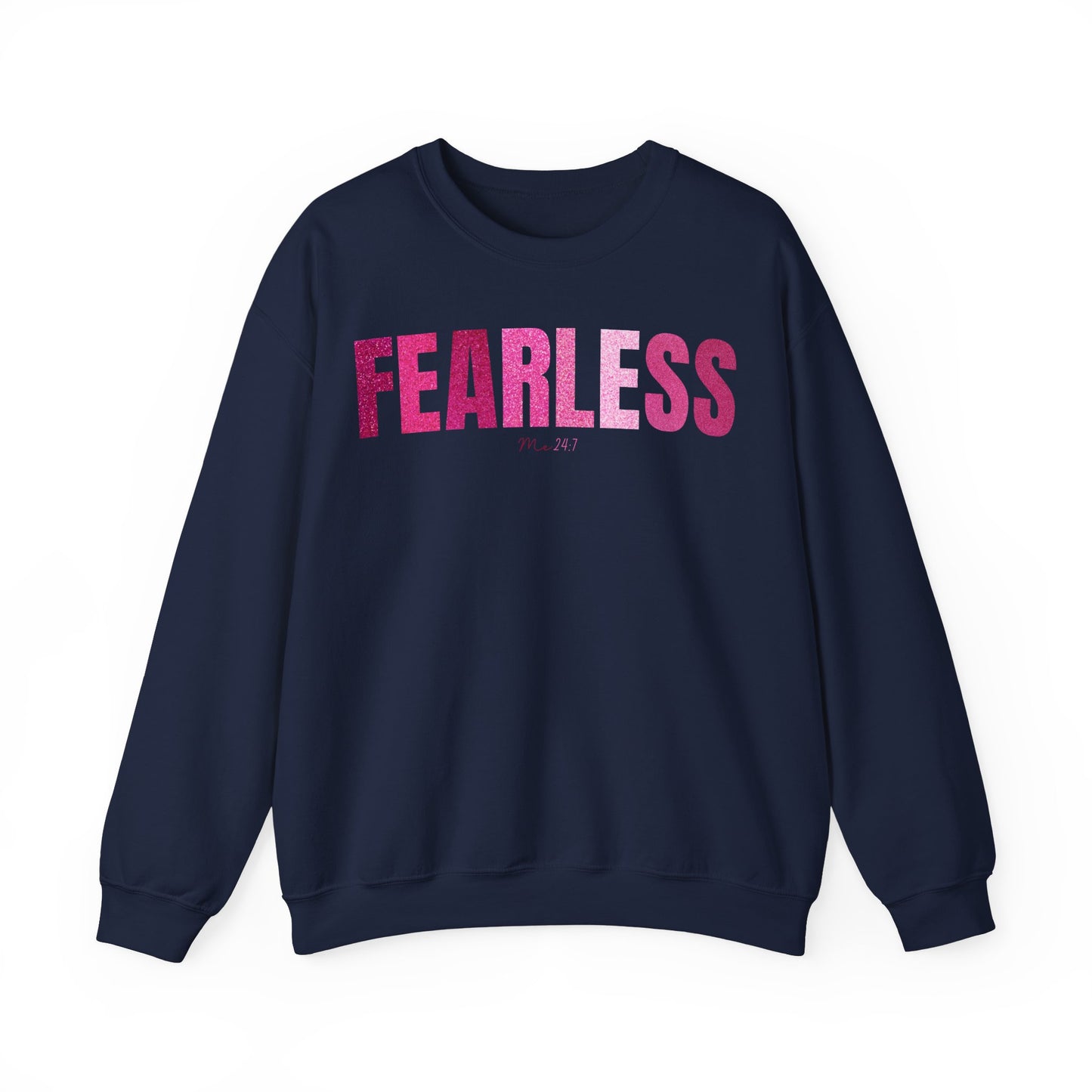 Fearless Me 24:7 Glitter Pink Patterns Sweatshirt