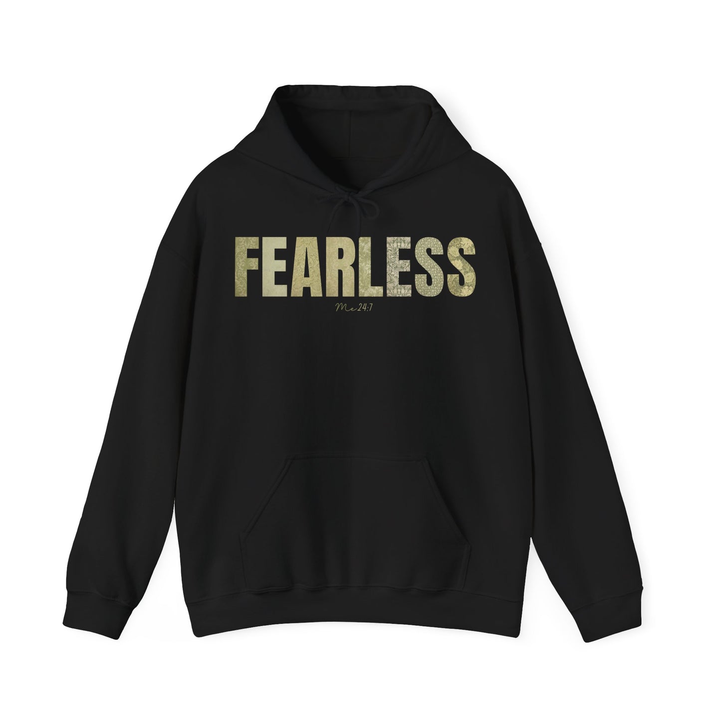 Fearless Me 24:7 Green Patterns Hoodie