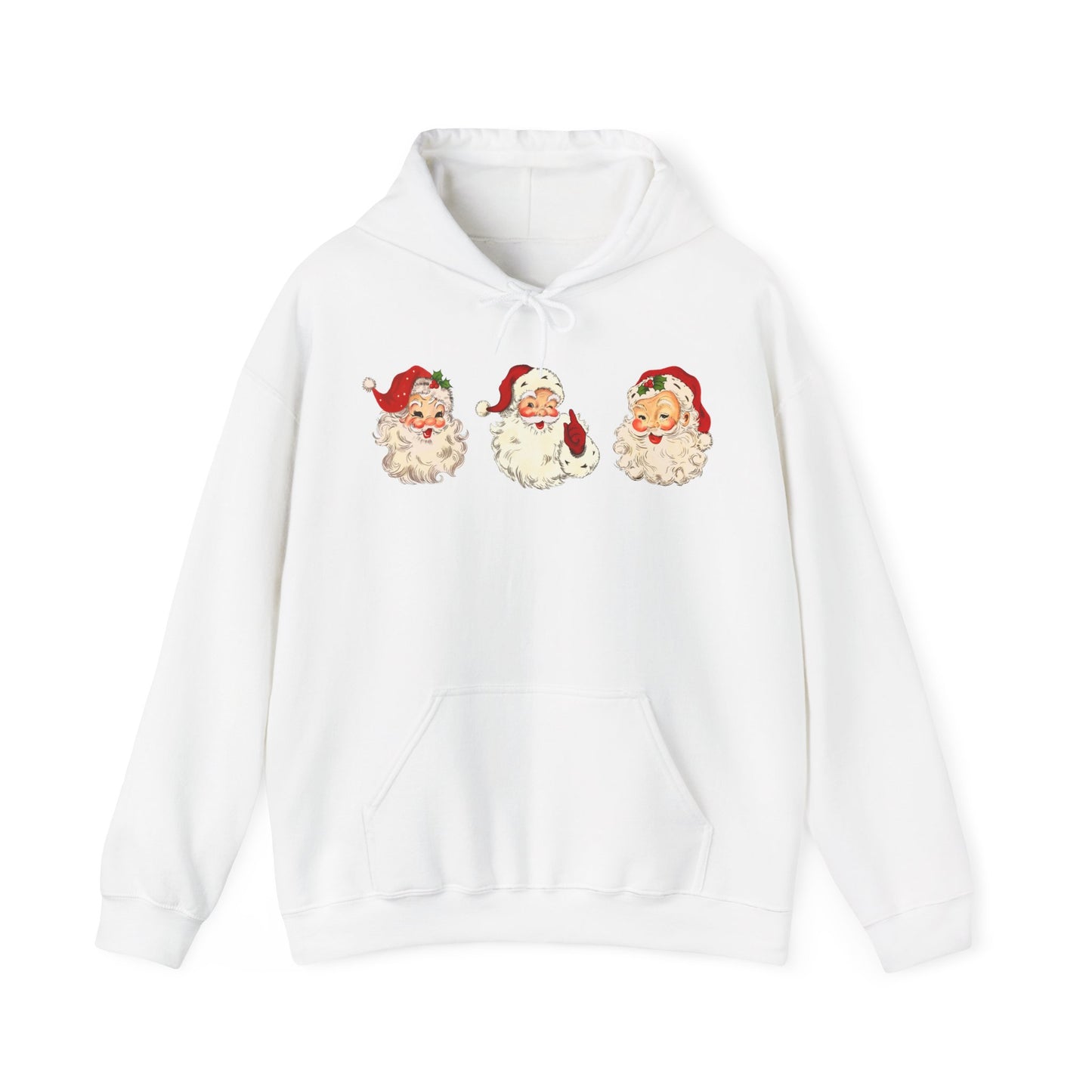 Vintage Cute Santa Graphic Hoodie