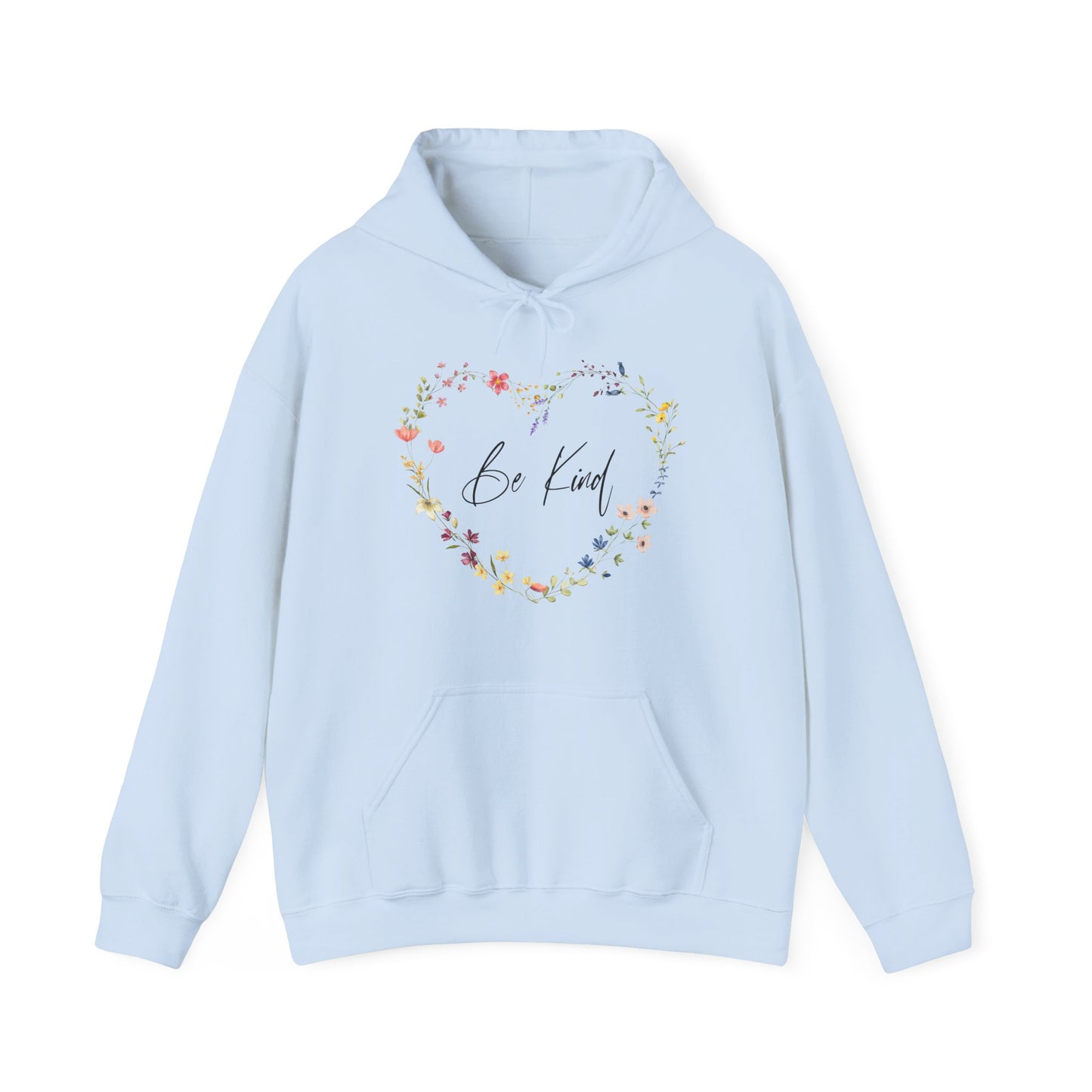 Be Kind Wildflowers In Heart Shape Hoodie