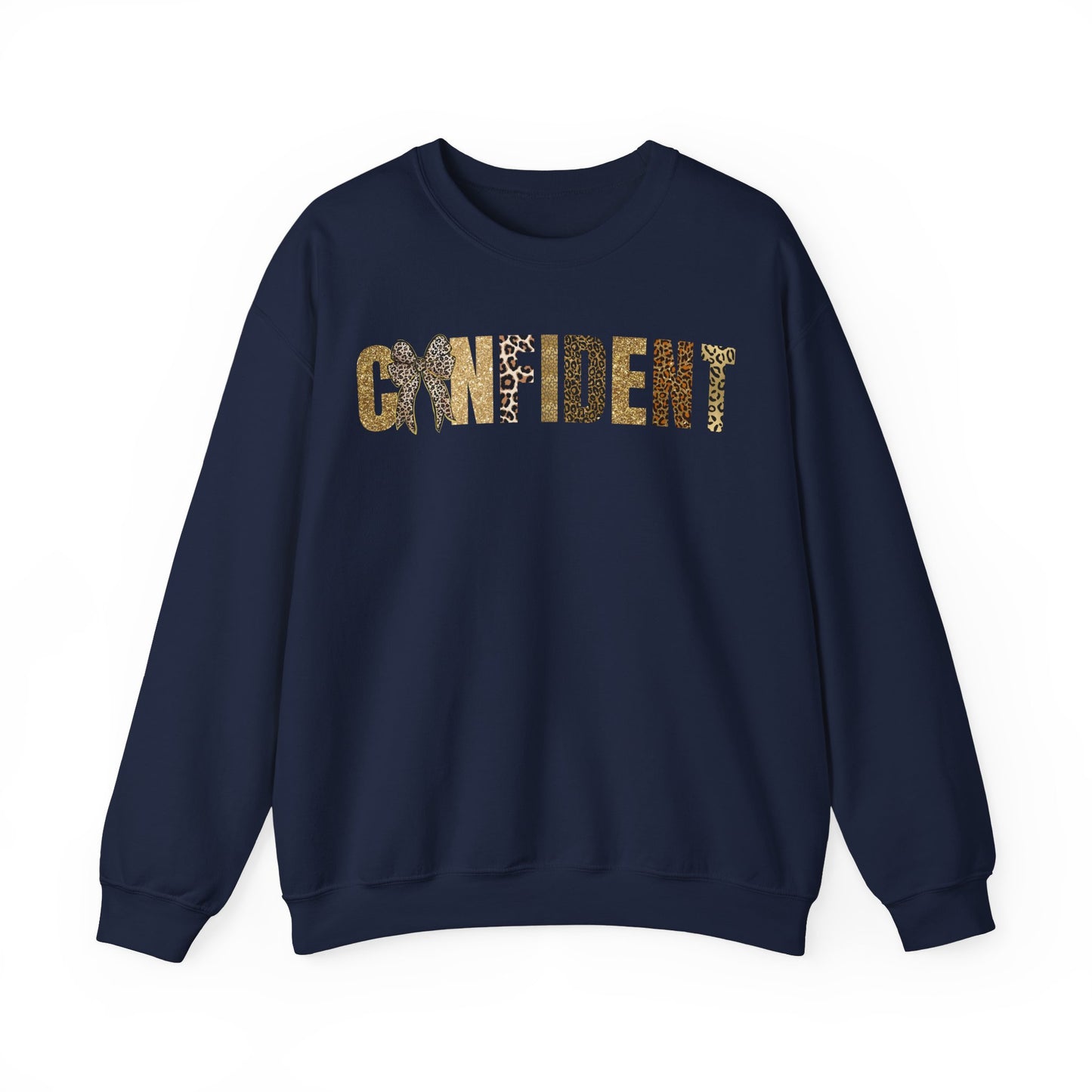 Confident Leopard Pattern Coquette Bow Sweatshirt