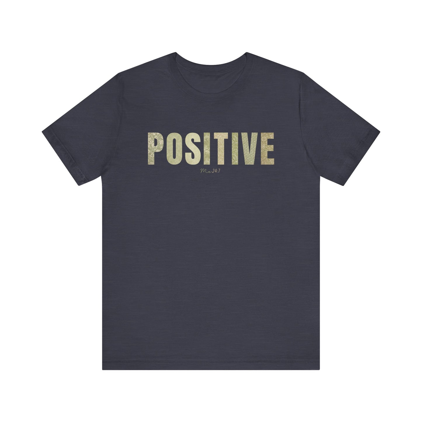 Positive Me 24:7 T-shirt With Green Patterns