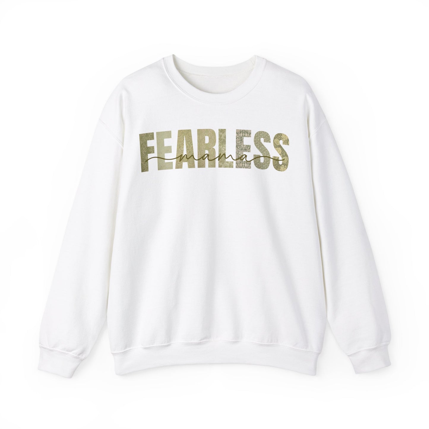 Fearless Mama Green Patterns Sweatshirt